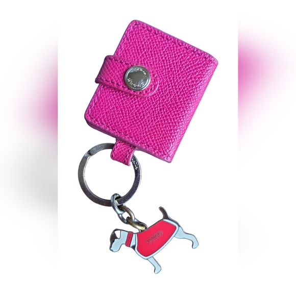 Coach Other - VGUC Coach 7321 JRT Jack Russell Terrier Dog Enamel Keychain & mini photo holder